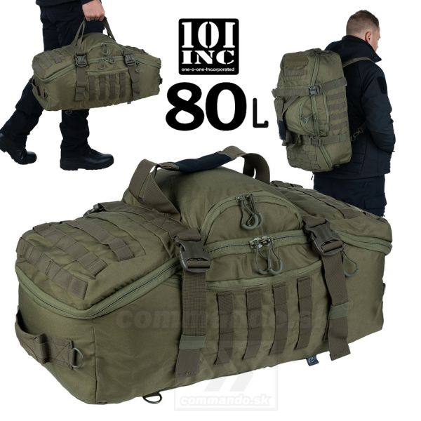 WEEKENDER Tactical Bag 80L Green taška batoh 101Inc.
