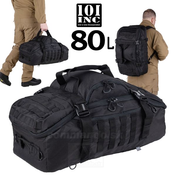 WEEKENDER Tactical Bag 80L Black taška batoh 101Inc.