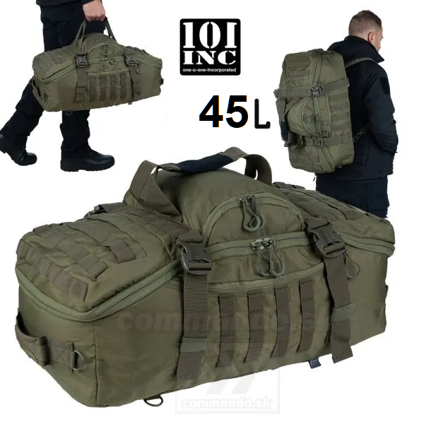 WEEKENDER Tactical Bag 45L Green taška batoh 101Inc.