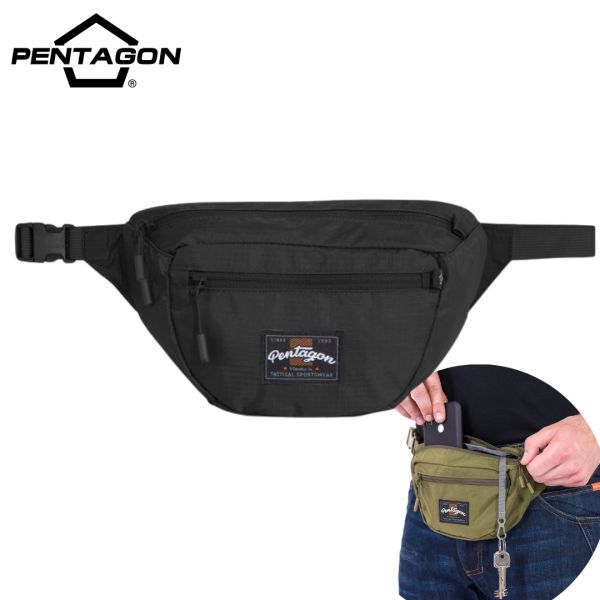 Ľadvinka MINOR TRAVEL pouch Pentagon čierna