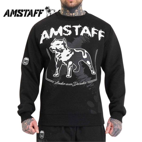 Amstaf Kaldar pulover Black čierny