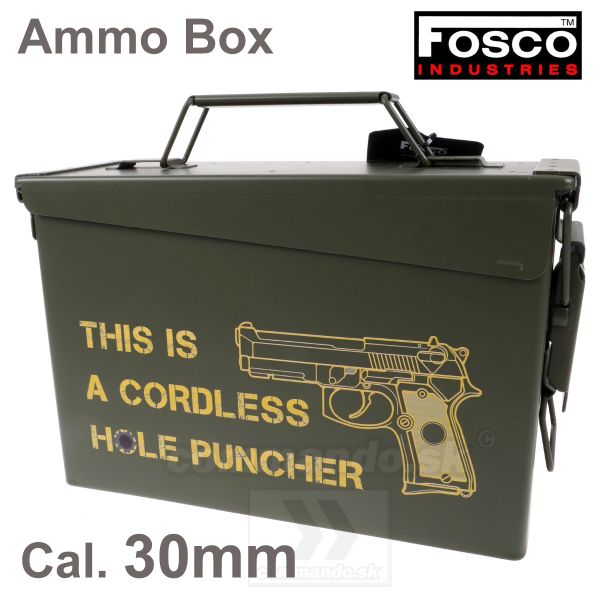 Kovový Ammo Box Cal. 30mm Hole Puncher