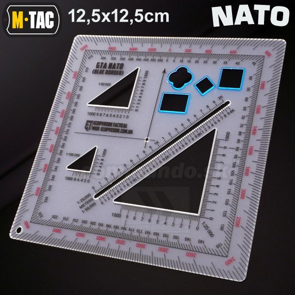 Ecopybook Tactical Ruler pravítko GTA NATO M-TAC