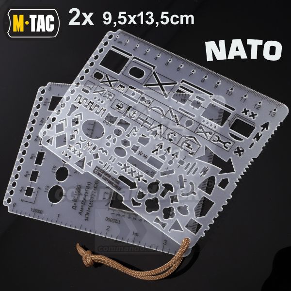Ecopybook Tactical Protractor pravitko TZ+M NATO M-TAC