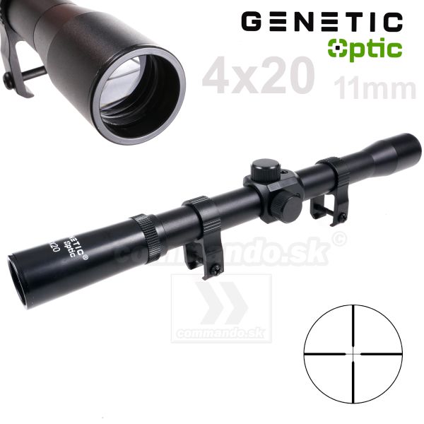 Puškohľad 4x20 11mm Rifle Scope Genetic Optic