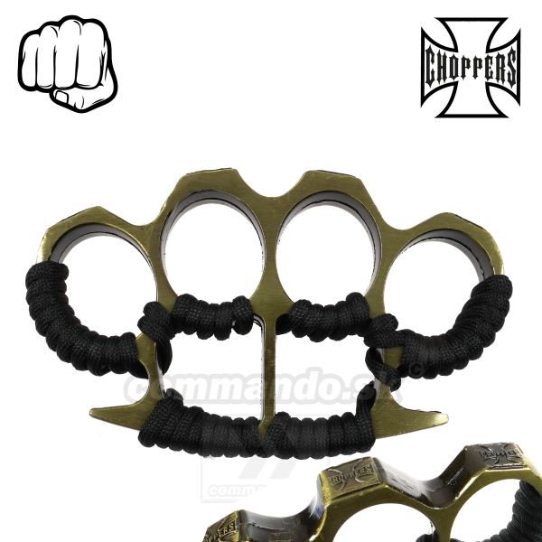 Boxer CHOPPERS Paracord Brass prostriedok na sebaobranu