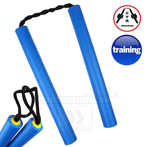 Nunčáky tréningové 29cm BLUE NINJA Nunchaku