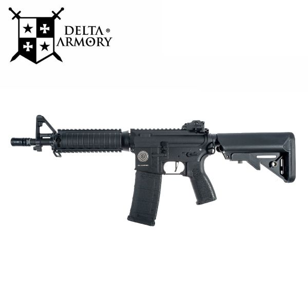 Airsoft Delta Armory Grand Power M4 CQB-R Charlie Čierna