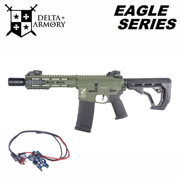 Airsoft Delta Armory M4 AR15 M-LOK SilentOps 8" Charlie EAGLE Oliva