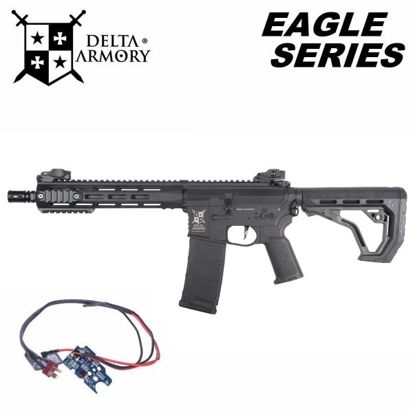 Airsoft Delta Armory M4 AR15 M-LOK 10" Charlie EAGLE Čierna