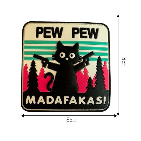 Nášivka na suchý zips PEW PEW 3D