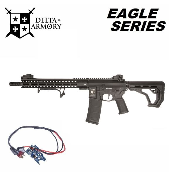 Airsoft Delta Armory  AR15 13inch M-LOK ALPHA EAGLE Čierna