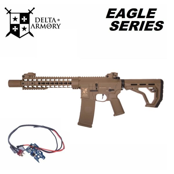 Airsoft Delta Armory AR15 KeyMod 10" Charlie EAGLE Full Tan