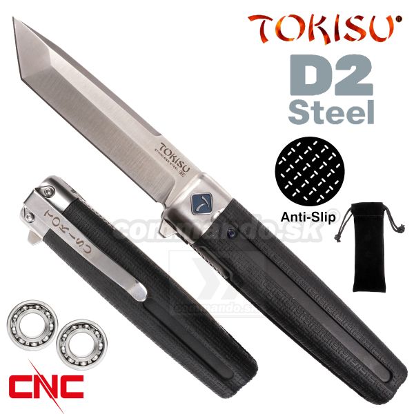TOKISU D2 TANTO zatvárací nôž 25017 CNC G10