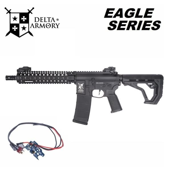 Airsoft Delta Armory AR15 MK18 Alpha EAGLE Čierna