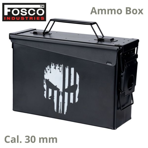 Kovový Ammo Box Cal. 30mm Punish Skull