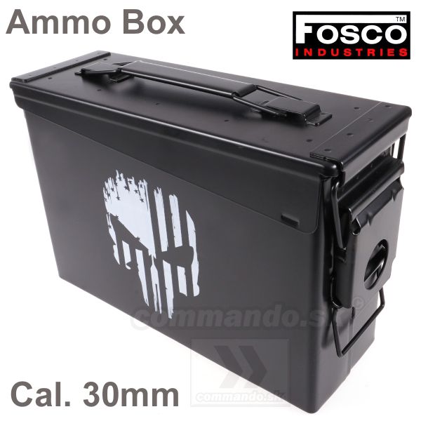 Kovový Ammo Box Cal. 30mm Punish Skull