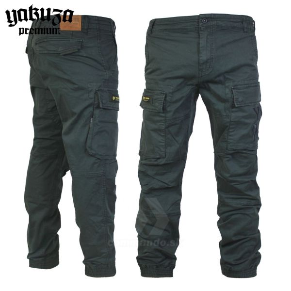 Yakuza Premium nohavice cargo pants 3951 dark grey