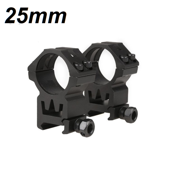 Optics  Ø25mm Montážne krúžky 21/22mm High Mount Rings