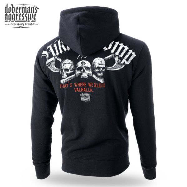Doberman´s Aggressive mikina 272 MY VALHALLA s kapucňou