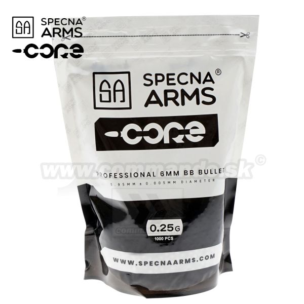Specna Arms Core BB Series 0,25g 1000ks BB guličky White 6mm