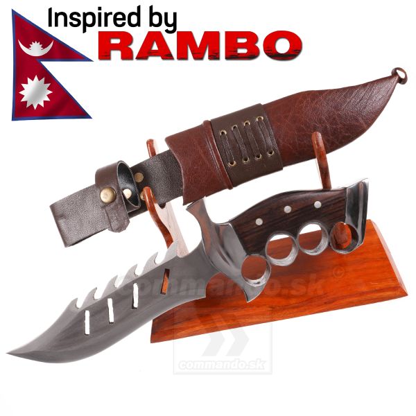 Hand Forged Custom Rambo knife 8" nôž 36cm čepeľ 20cm