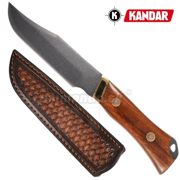 Nôž ARISTOKRAT II KANDAR® Full Tang s koženým puzdrom N285