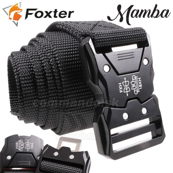 Tactical Mamba QR 125cm Profi Opasok Black Classic