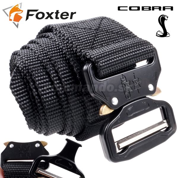 FOXTER Tactical Cobra QR 130cm Profi Opasok Black