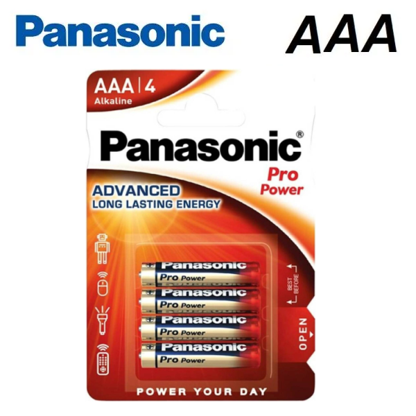 PANASONIC Alkalické Baterie Pro Power 4xAAA
