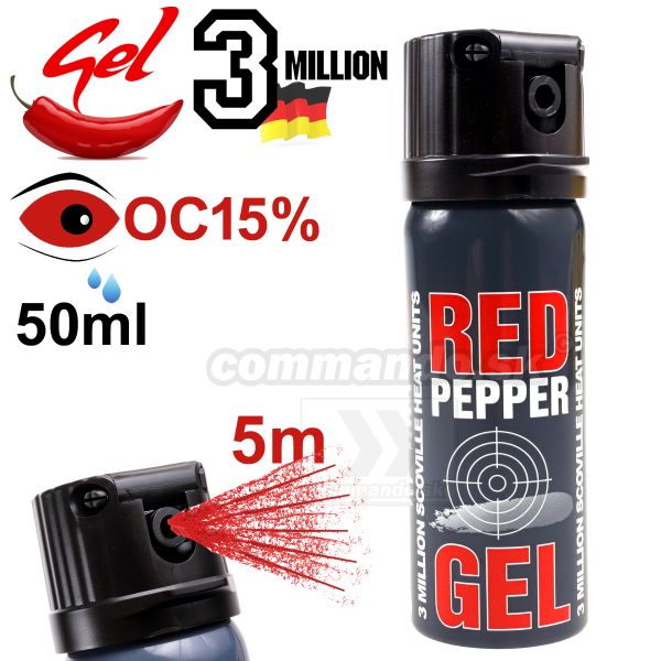 Obranný slzný sprej Red Pepper Graphite Gel Spray 50ml