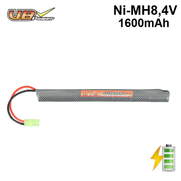 Airsoft batéria Stick NiMH 8,4V 1600mAh Tamiya konektor malý VB Power