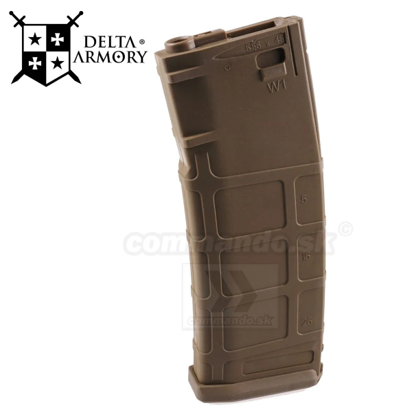 Airsoft zásobník M4 Black Tlačák 120rd Delta Armory DMAG AEG DA-MAG-03-TAN