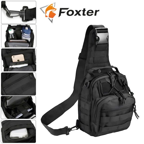 Taška cez rameno čierna FOXTER