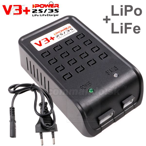 LiPo LiFe nabíjačka batérii V3+ 2S/3S iPower Charger