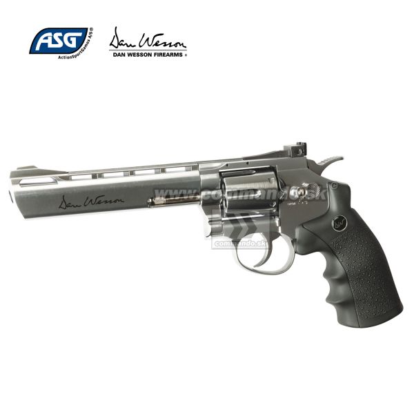 Airgun Revolver Dan Wesson 6" Silver GNB CO2 4,5mm