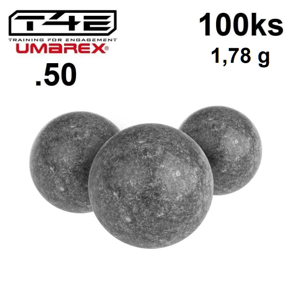 Strely T4E Polyball PLB 50 1,78 g, kal. .50, 100 ks