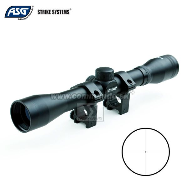 Puškohľad Strike Systems 4x32 Scope + Mount Rings 21/22mm