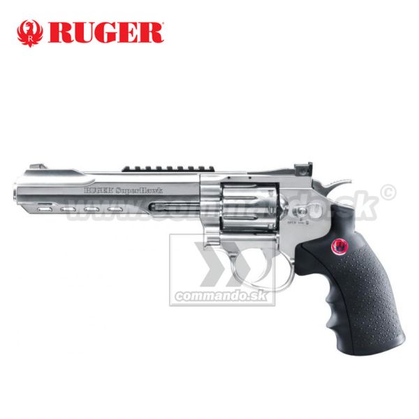 Airsoft Revolver RUGER Super Hawk 6" Nickel CO2 6mm