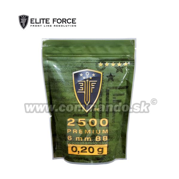 Airsoft Elite Force Premiun BB guličky 6mm 2500ks 0,20g White