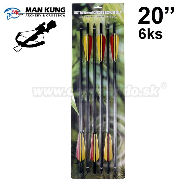 Šípy do kuše Alu 20" duralový Black Man Kung Crossbow Bolt