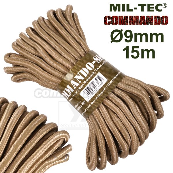 Lano Commando Seil 9mm x 15m Coyote