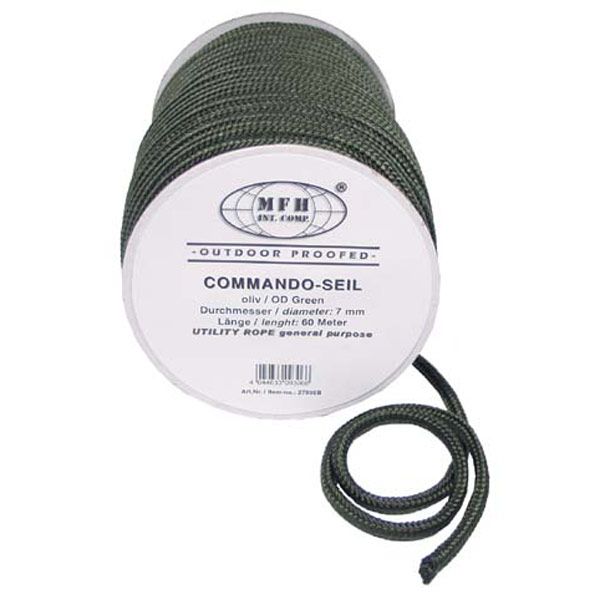 Lano Commando 7mm x 60m - olive