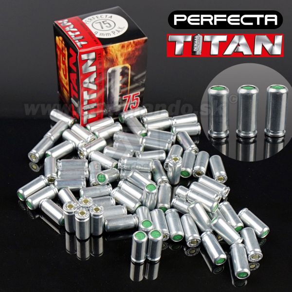 Umarex Perfecta Titan poplašný náboj 9mm P.A.K. 75ks