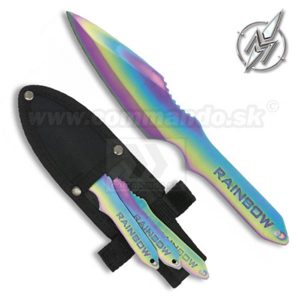 Martinez Albainox Vrhacie nože RAINBOW THROWING KNIVES 3 kusy