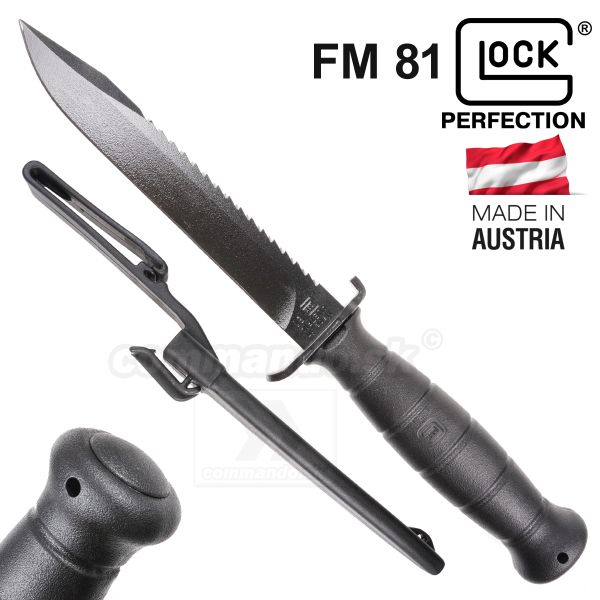 Bojový nôž Dýka Glock Model FM 81 Black 12183 Tactical Knife