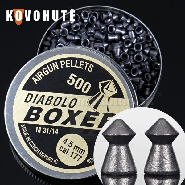 Diabolo BOXER špicaté 4,5mm 500ks Kovohutě Příbram