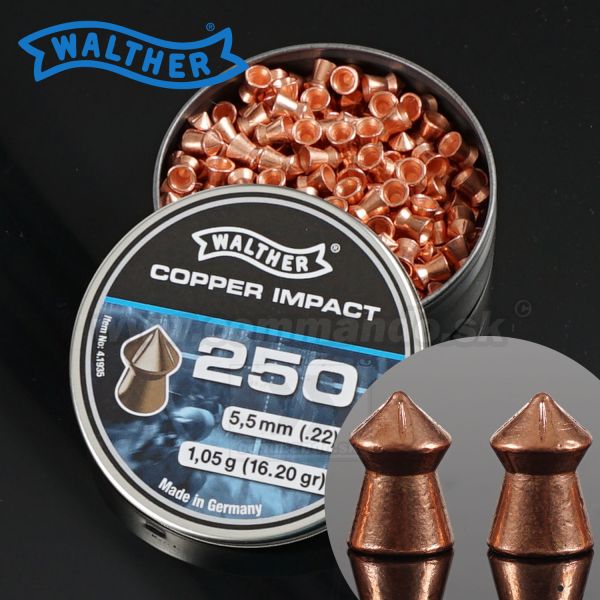 Diabolky Walther Copper Impact Diabolo 5,5mm (.22) medené