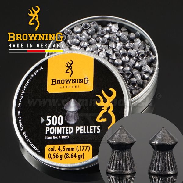 Diabolky Browning Pointed 4,5mm 500ks Airgun Diabolo Pellets