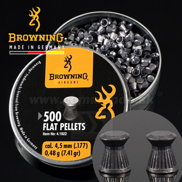 Diabolky Browning Airgun Flat Diabolo Pellets 4,5mm 500ks